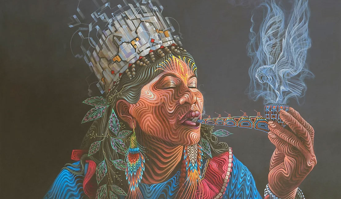 Mapacho Peru Shaman Smoking