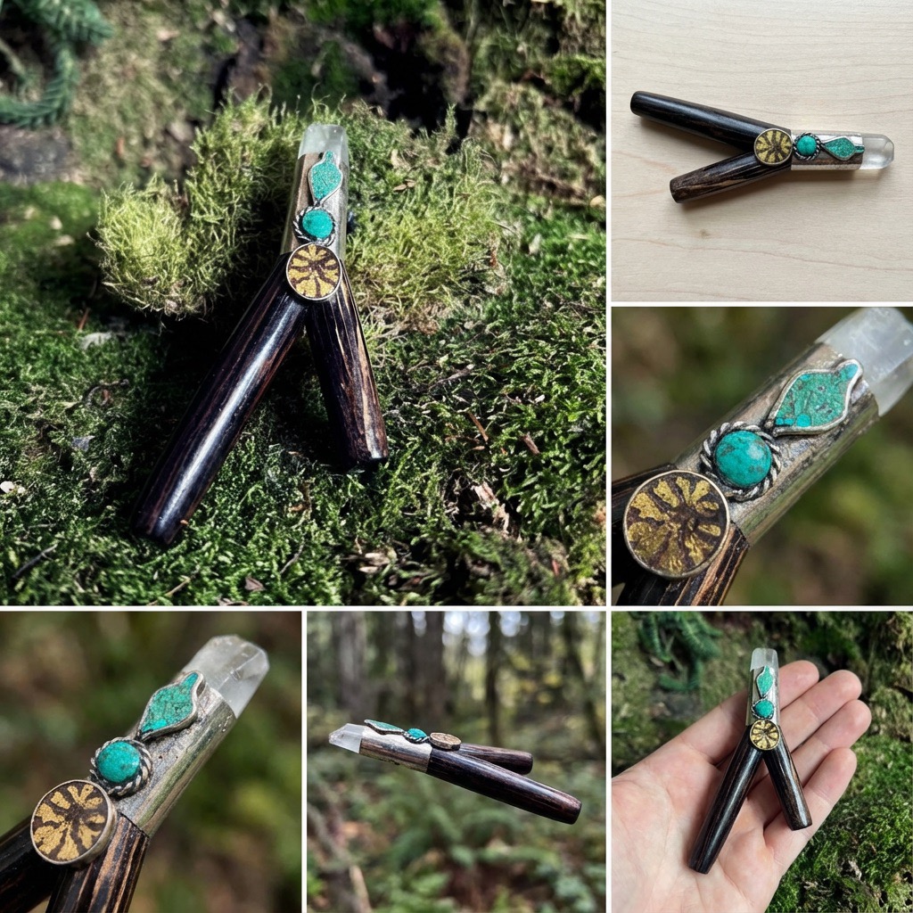 Kuripe for Rapé chonta wood Peru