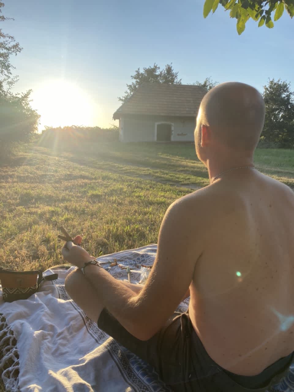 Rap&eacute; meditation in nature